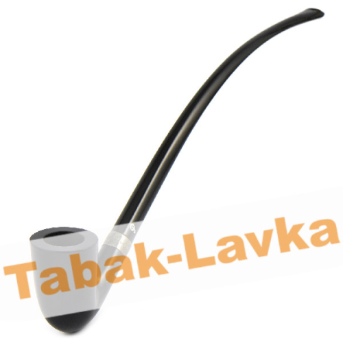 Трубка Peterson Churchwarden - Ebony D16 Silver (без фильтра)-4