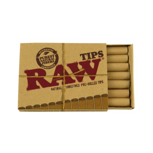 Бумажные фильтры RAW (Готовые) 7,5 мм - PRE-Rolled WIDE TIPS (21 шт)