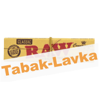 Бумага самокруточная RAW - KING SIZE - Connoisseur Classic + 32 TIPS (32 шт)