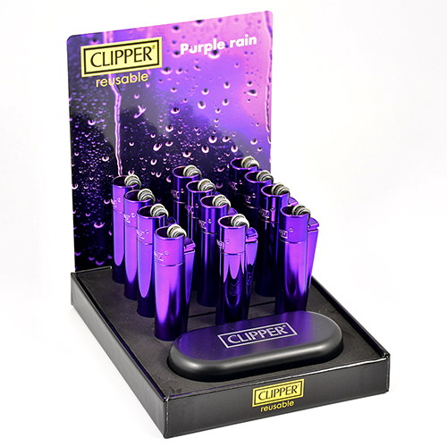 Зажигалка Clipper - CP11 - Purple Rain-1