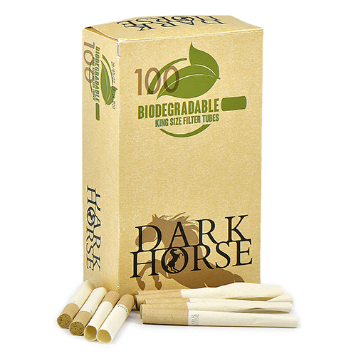 УЦЕНЁННЫЕ сигаретные гильзы Dark Horse - Biodegradable (100 шт.)