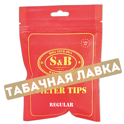 Фильтры для самокруток 8мм S&B - Regular (120 шт)