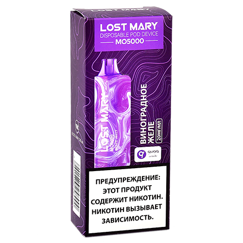 POD система Lost Mary - MO 5000 - Виноградное желе - 2% - (1 шт.)