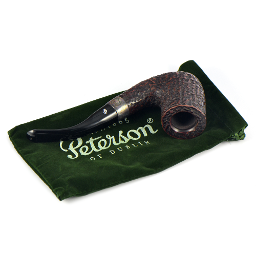 Трубка Peterson Sherlock Holmes - Rustic - Rathbone P-Lip (фильтр 9 мм)-3