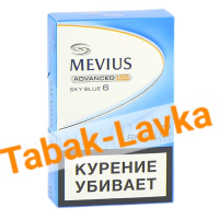 Сигареты Mevius - Sky Blue (Side Slide Box) - (МРЦ 243)