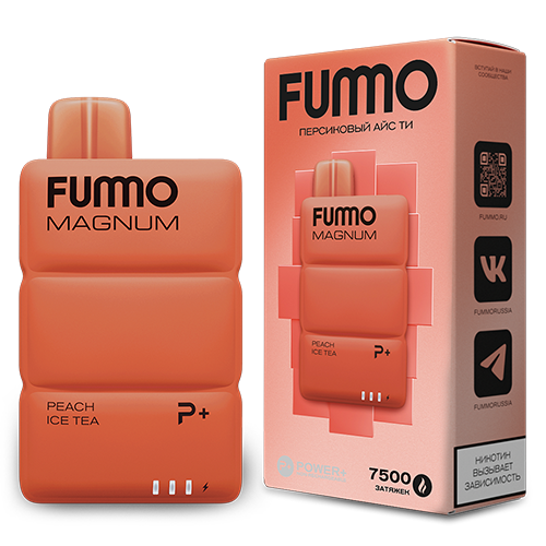 POD система Fummo - Magnum 7500 затяжек - Персиковый Айс Ти - 2% - (1 шт.)