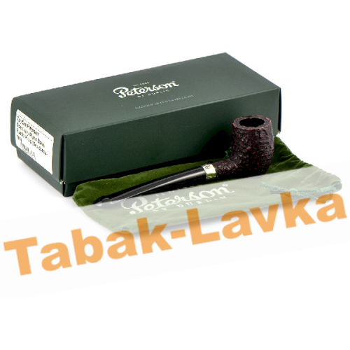 Трубка Peterson Speciality Pipes - Barrel - Rustic Nickel Mounted P-Lip (без фильтра)-1