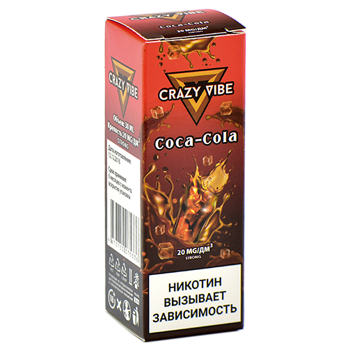 Жидкость для эл. сигарет - Crazy Vibe Strong - Coca-Cola (30 мл)