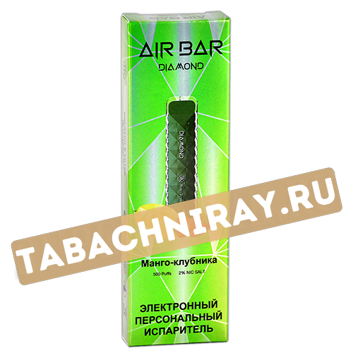 POD система AIRBAR - Diamond (500 затяжек) - Манго-Клубника - (1 шт) SALE!!!