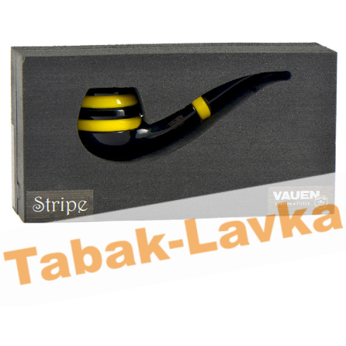 Трубка Vauen Stripe 237 Black/Yellow (фильтр 9 мм)-3