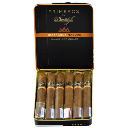 Сигариллы Davidoff Nicaragua Maduro Primeros 6шт (черные)-1