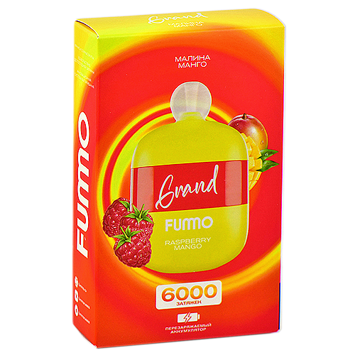 POD система Fummo - Grand 6000 затяжек - Малина - Манго - 2% - (1 шт.)