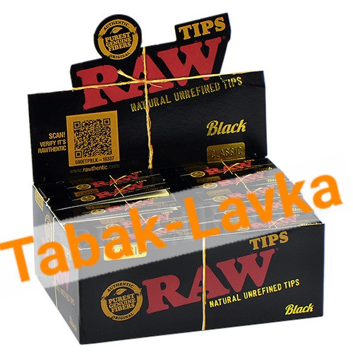 Бумажные фильтры RAW - TIPS Classic Black (50 шт)-1