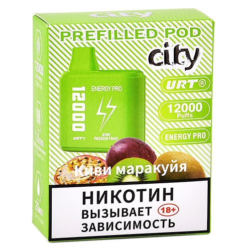 Картридж City Energy Pro 12.000 - Киви - Маракуйя (1 шт.)