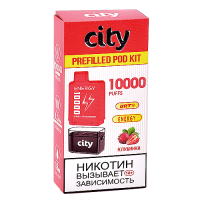 Многоразовая POD-система City - Energy 10.000 затяжек - Клубника - 1,8% - (1 шт.)