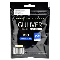 Фильтры для самокруток 5,3мм Guliver Black&White ExtraSlim (150 шт)