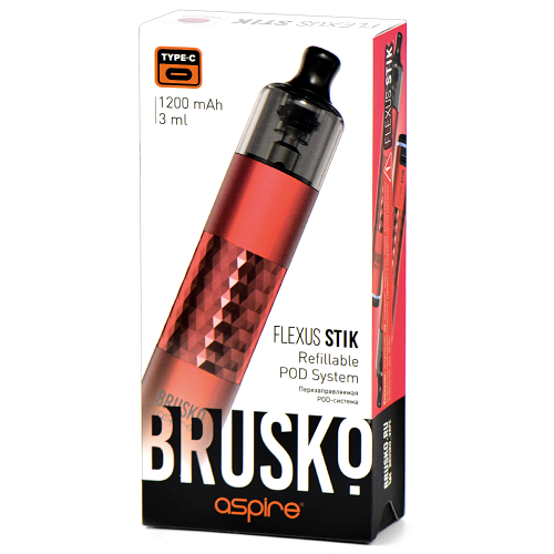 Многоразовая POD-система Brusko FLEXUS STICK Red