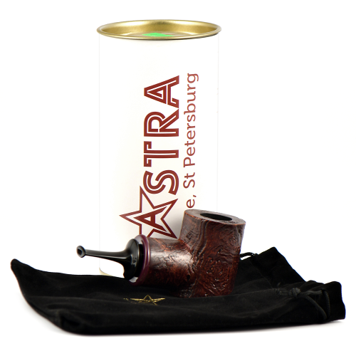 Трубка Astra 113 - Reverse Calabash Pocker - Brown Blast (без фильтра)-3