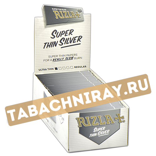 Бумага самокруточная Rizla+ - Super Thin Silver (50 шт)-1