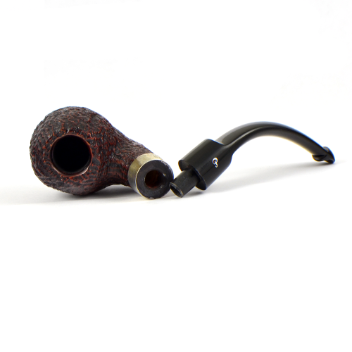 Трубка Peterson Sherlock Holmes - Sandblast - Lestrade P-Lip (фильтр 9 мм)-1