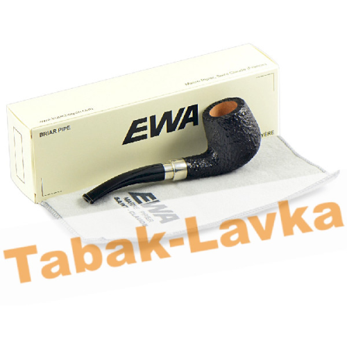 Трубка Ewa Silver Band Rustic 1775 (фильтр 9 мм)-1