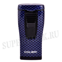 Зажигалка Colibri Monaco - LI 880 T13 (Carbon Fiber - Blue)