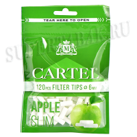 Фильтры для самокруток 6 мм Cartel Slim (120 шт) - Apple