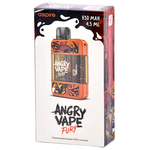 Многоразовая POD-система Brusko Angry Vape Fury - Orange