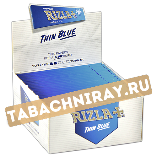 Бумага самокруточная Rizla+ KING SIZE - Thin Blue (32 шт)-1