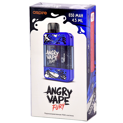 Многоразовая POD-система Brusko Angry Vape Fury - Blue