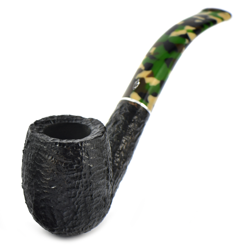 Трубка Savinelli Camouflage - Rustic Black 606 (фильтр 9 мм)-1