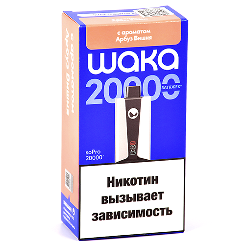 POD-система Waka soPro - 20.000 затяжек - Арбуз - Вишня - 2% - (1 шт.)