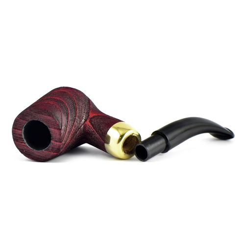 Трубка WoodPipe - Груша 006 - SandBlast Red - (фильтр 9 мм)-4