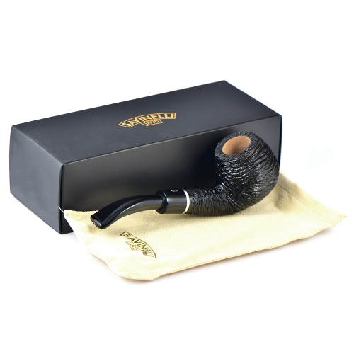 трубка Savinelli Otello - Rustic Black 645 (фильтр 9 мм)-5