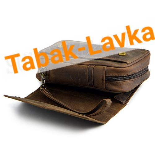 Сумка P&A - 418 Buffalo Dark Brown - для 4 трубок-2