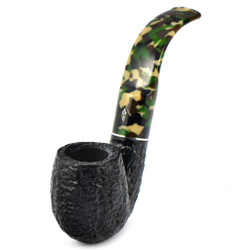 Трубка Savinelli Camouflage - Rustic Black 614 (фильтр 9 мм)-1