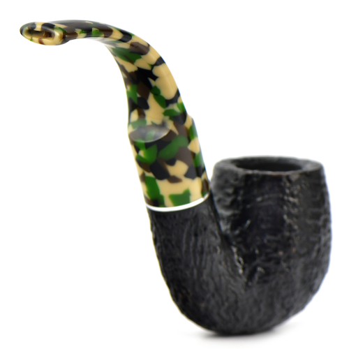 Трубка Savinelli Camouflage - Rustic Black 614 (фильтр 9 мм)-2