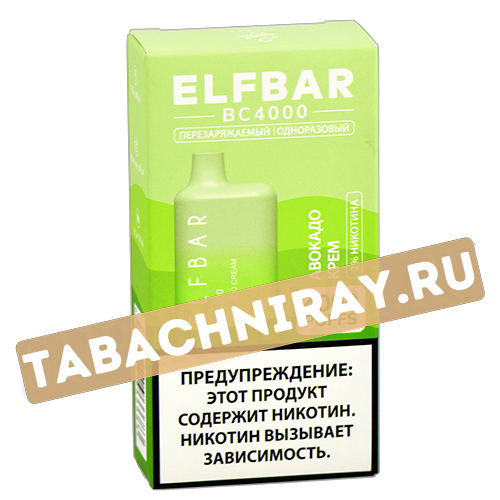 POD система Elf Bar - BC 4000 - Авокадо крем - 2% - (1 шт)