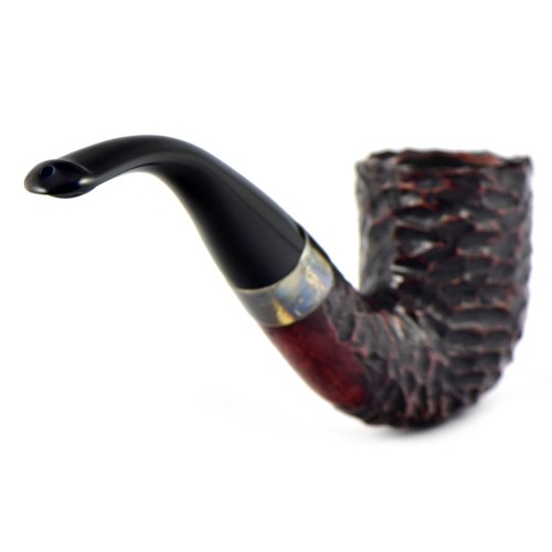 Трубка Peterson Sherlock Holmes - Rustic - Rathbone P-Lip (без фильтра)-2